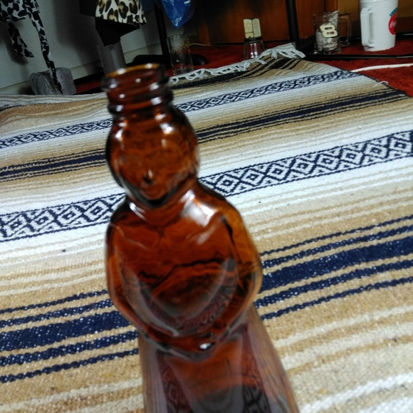 GLASS SYRUP BOTTLE WITH LID VINTAGE - Picture 14 of 16